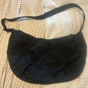 Baggu Large Nylon Crescent Bag in Black